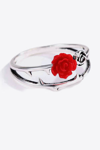 Rose Zinc Alloy Ring - Victoria Black LabelDebby fashion collection 