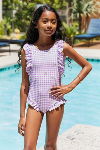 Marina West Swim Float On Ruffled One-Piece in Carnation Pink - Victoria Black LabelDebby fashion collection 