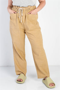 Plus Textured Two Pocket Pants - DebbyfashioncollectionDebby fashion collection 
