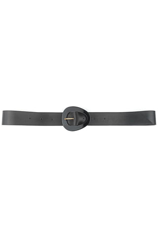 Smooth Oval Buckle Belt - Victoria Black LabelDebby fashion collection 