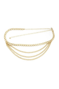 Metal Multi Chain Layered Bally Chain Belt - Victoria Black LabelDebby fashion collection 
