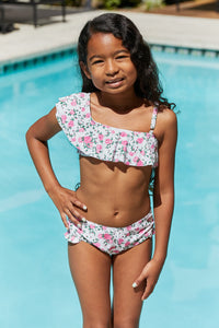 Marina West Swim Float On Ruffle Two-Piece Swim Set in Roses Off-White - Victoria Black LabelDebby fashion collection 